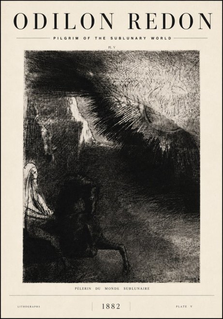 Odilon Redon Pèlerin Du Monde Sublunaire No6 - Plakat
