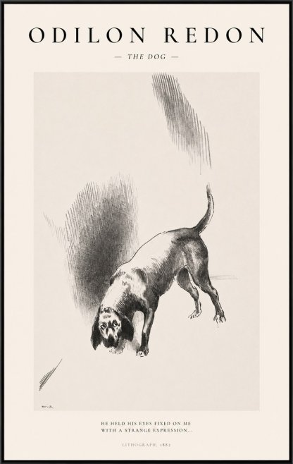 Odilon Redon The Dog No1 - Plakat