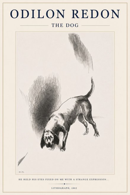Odilon Redon The Dog No3 - Plakat