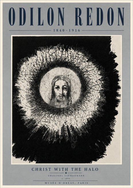 Odilon Redon Christ with the Halo No6 - Plakat
