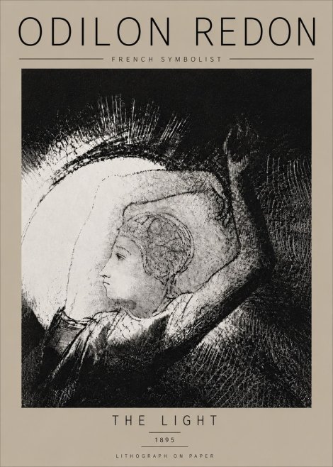 Odilon Redon The Light No6 - Plakat