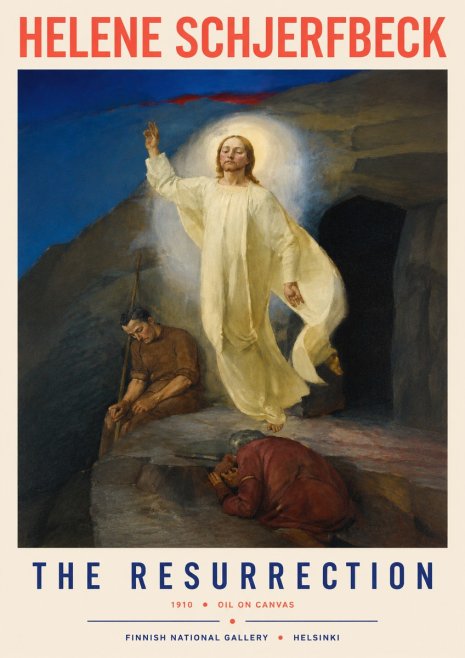 Helene Schjerfbeck The Resurrection No2 - Plakat