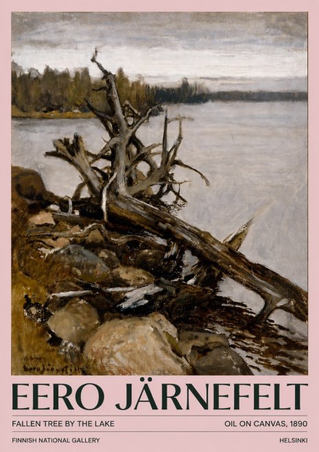 Eero Järnefelt Fallen Tree by the Lake No4 - Plakat