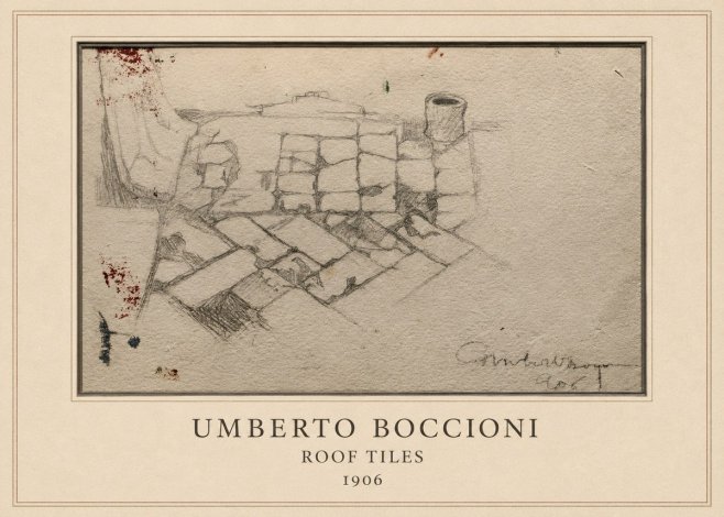 Umberto Boccioni Roof Tiles No4 - Plakat