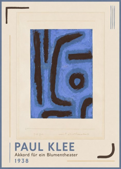 Paul Klee Akkord Für Ein Blumentheater No1 - Plakat
