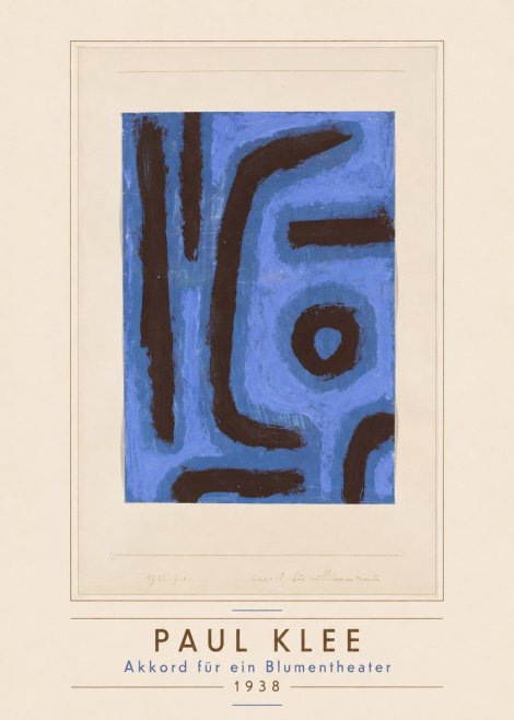 Paul Klee Akkord Für Ein Blumentheater No3 - Plakat