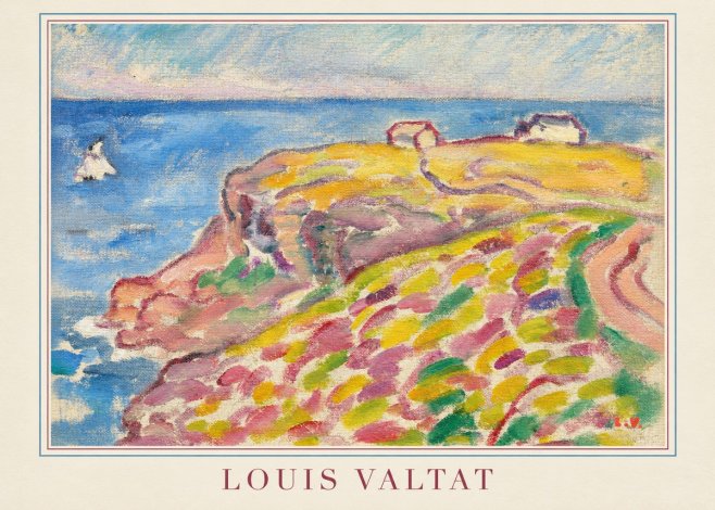Louis Valtat Coastal Landscape with Bather No4 - Plakat