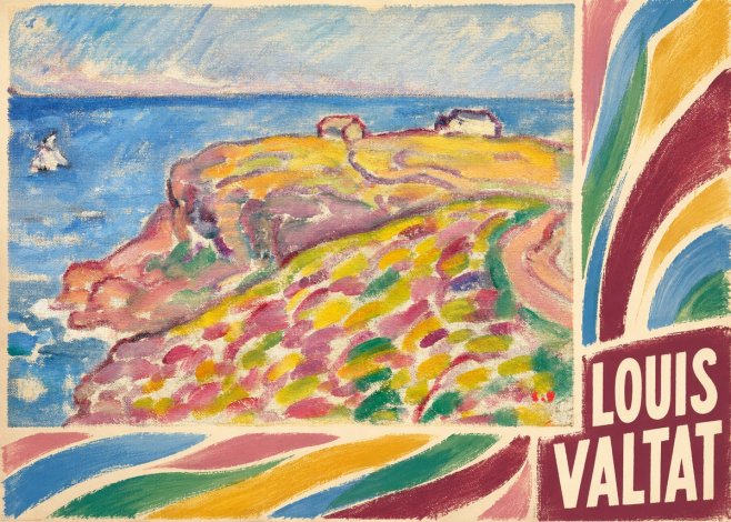 Louis Valtat Coastal Landscape with Bather No6 - Plakat