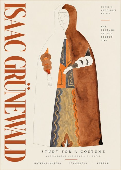 Isaac Grünewald Study for a Costume I No6 - Plakat