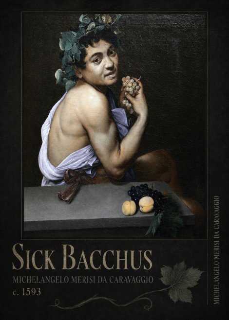 Michelangelo Merisi da Caravaggio Sick Bacchus No2 - Plakat