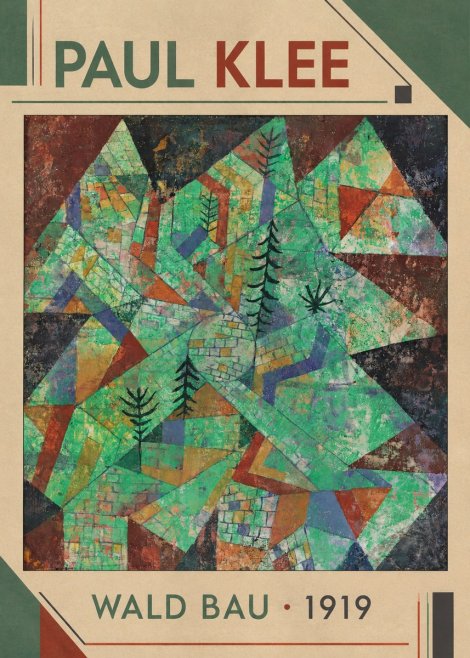 Paul Klee Wald Bau No1 - Plakat