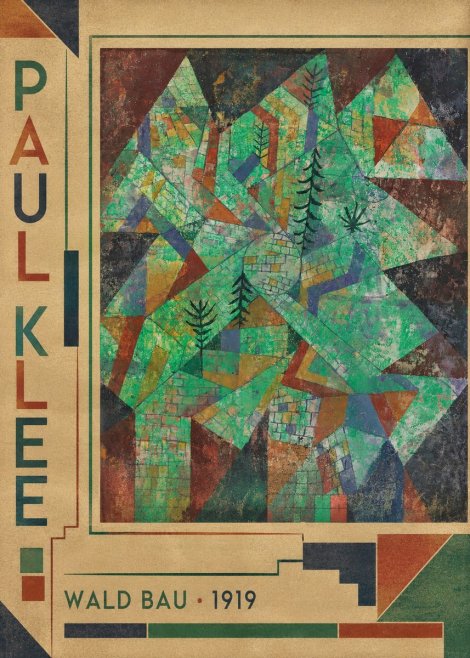 Paul Klee Wald Bau No2 - Plakat