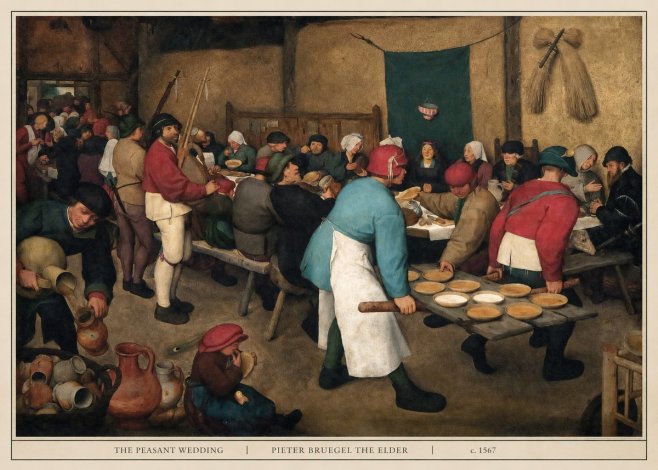 Pieter Bruegel The Peasant Wedding III No5 - Plakat