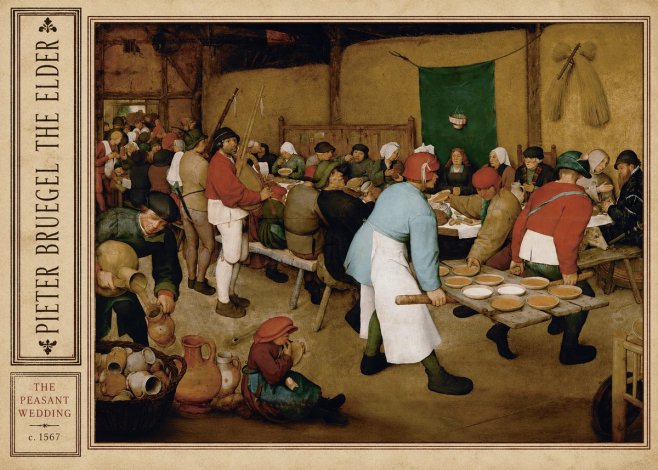 Pieter Bruegel The Peasant Wedding IV No2 - Plakat