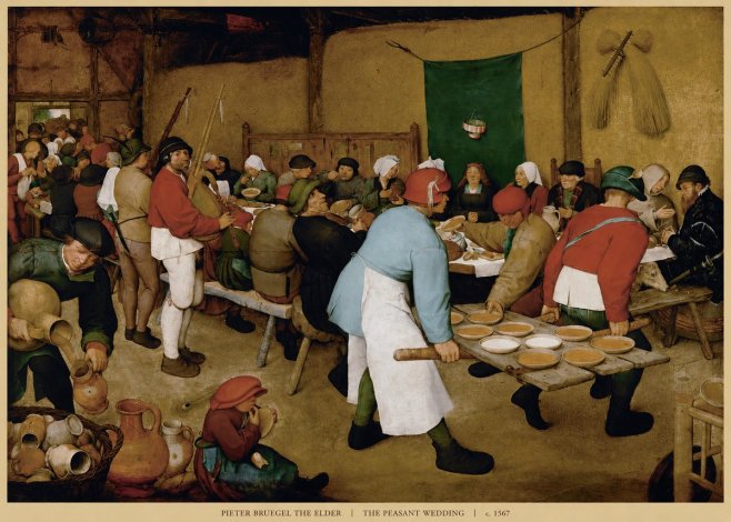 Pieter Bruegel The Peasant Wedding IV No6 - Plakat