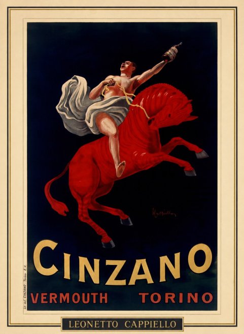 Leonetto Cappiello Cinzano Vermouth No1 - Plakat