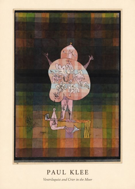 Paul Klee Ventriloquist and Crier in the Moor No4 - Plakat