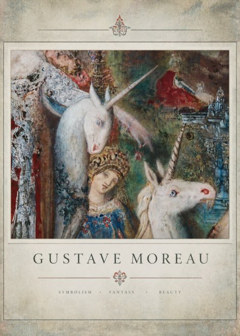 Gustave Moreau The Unicorns II No3 - Plakat