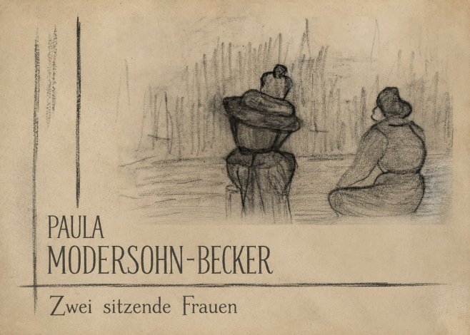 Paula Modersohn-Becker Zwei Sitzende Frauen No2 - Plakat