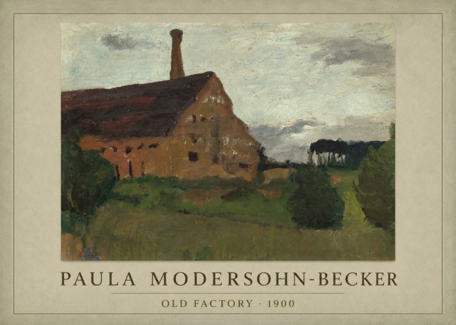 Paula Modersohn-Becker Old Factory No1 - Plakat