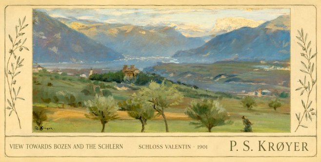 P.S. Krøyer View Towards Bozen and the Schlern No4 - Plakat