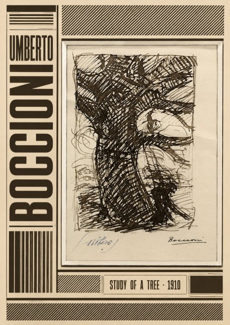Umberto Boccioni Study of a Tree No4 - Plakat