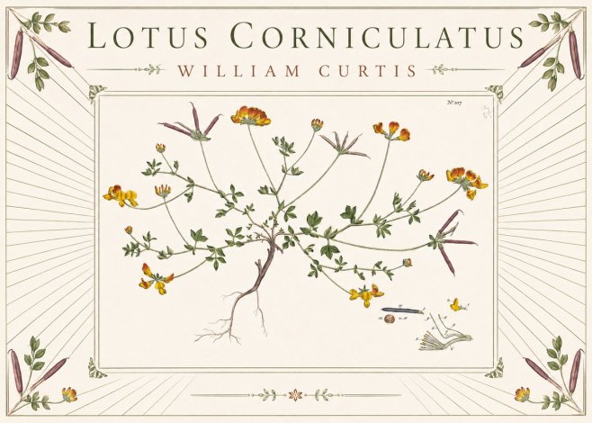 William Curtis Lotus Corniculatus I No3 - Plakat