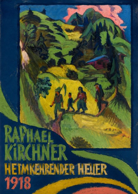 Raphael Kirchner Heimkehrender Heuer No3 - Plakat