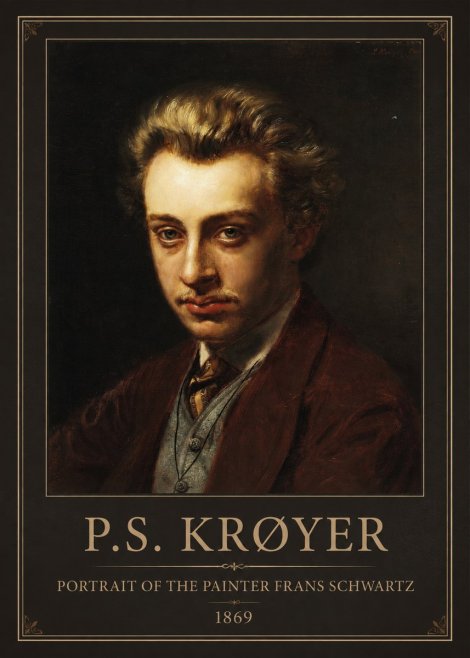 P.S. Krøyer Portrait of the Painter Frans Schwartz No1 - Plakat