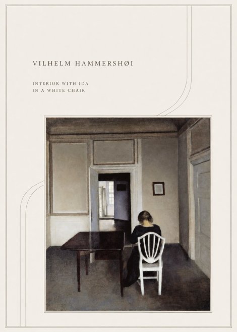 Vilhelm Hammershøi Interior with Ida in a White Chair No4 - Plakat