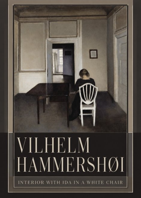 Vilhelm Hammershøi Interior with Ida in a White Chair No5 - Plakat
