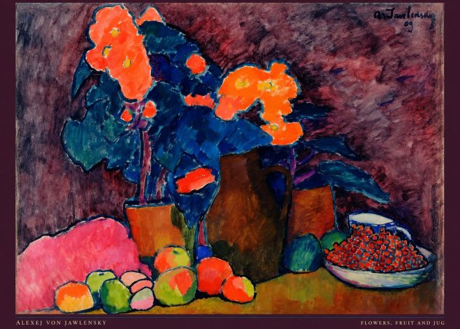 Alexej von Jawlensky Flowers, Fruit and Jug No6 - Plakat