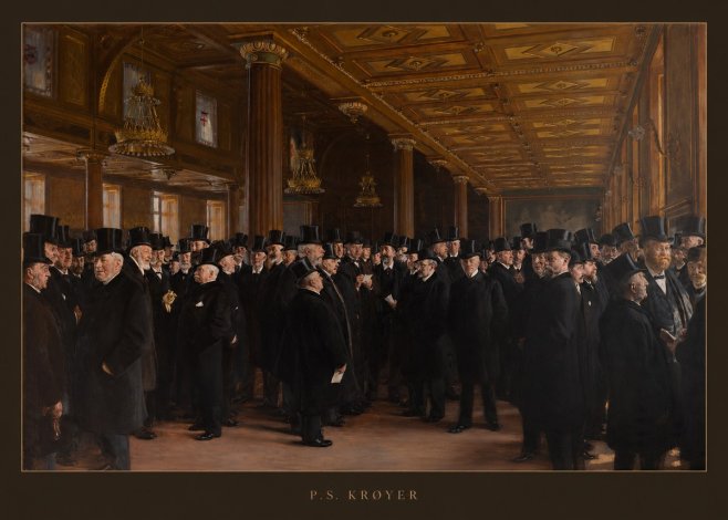 P.S. Krøyer From the Copenhagen Stock Exchange No6 - Plakat