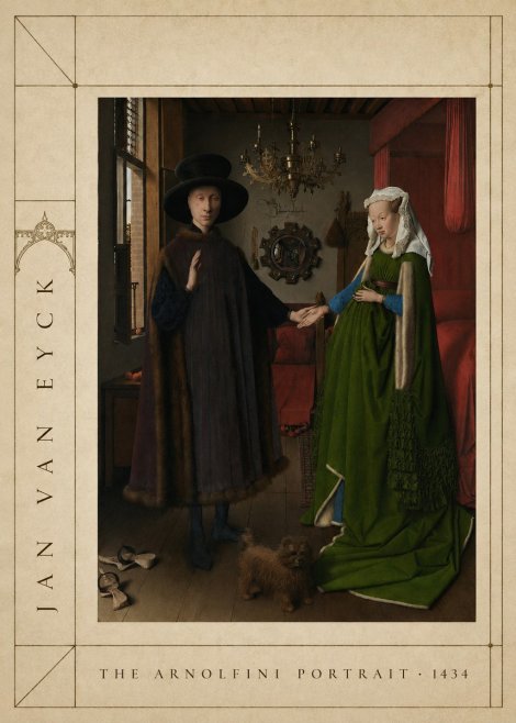 Jan van Eyck The Arnolfini Portrait IV No4 - Plakat