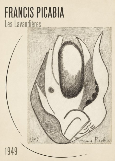 Francis Picabia Les Lavandières No2 - Plakat