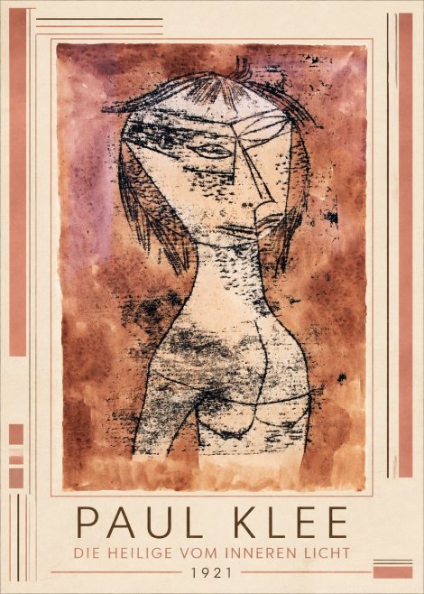 Paul Klee Die Heilige Vom Inneren Licht II No1 - Plakat