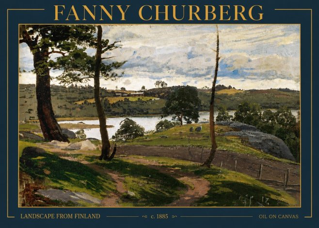 Fanny Churberg Landscape from Finland No4 - Plakat