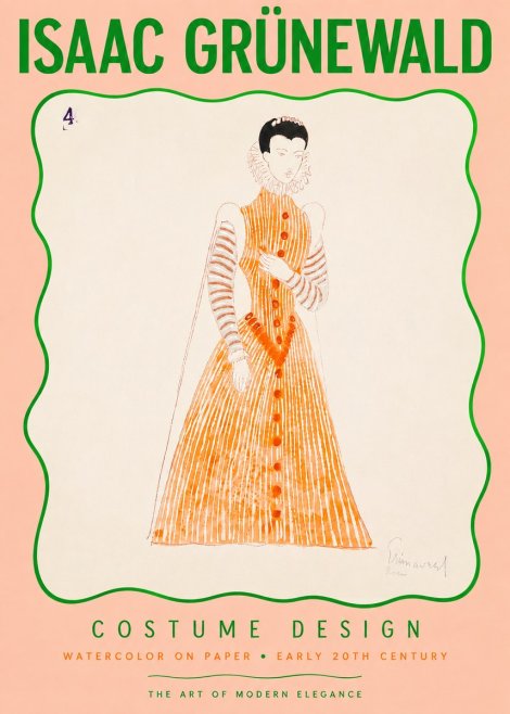 Isaac Grünewald Costume Design VII No3 - Plakat