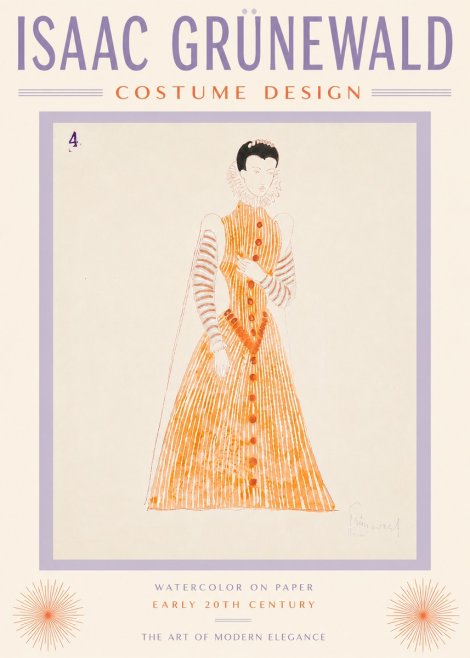 Isaac Grünewald Costume Design VII No5 - Plakat
