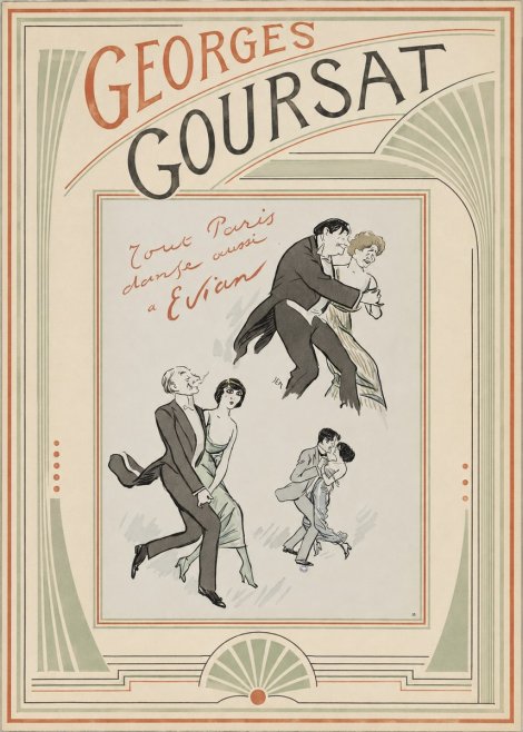 Georges Goursat Tout Paris Danse Aussi À Evian No3 - Plakat