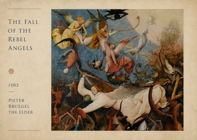 Pieter Bruegel The Fall of the Rebel Angels II No4 - Plakat