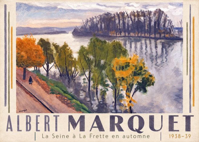 Albert Marquet La Seine À La Frette En Automne No3 - Plakat