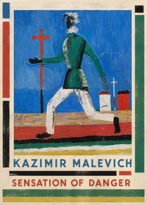Kazimir Malevich Sensation of Danger No1 - Plakat