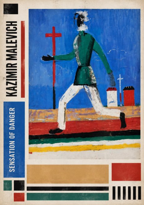 Kazimir Malevich Sensation of Danger No2 - Plakat