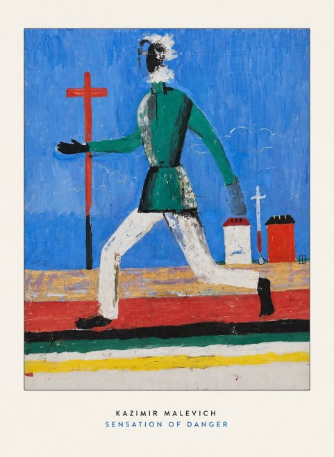 Kazimir Malevich Sensation of Danger No6 - Plakat