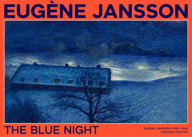 Eugène Jansson The Blue Night No2 - Plakat