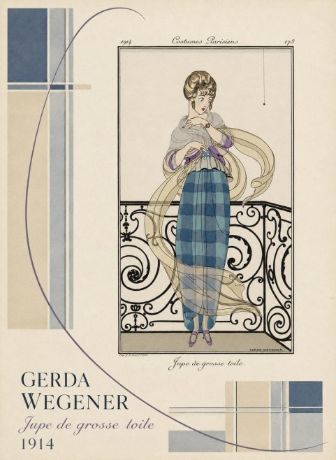 Gerda Wegener Jupe De Grosse Toile No4 - Plakat