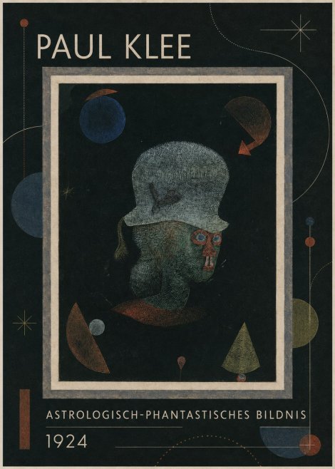 Paul Klee Astrologisch-phantastisches Bildnis No1 - Plakat