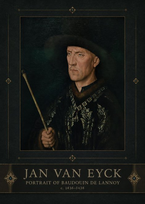 Jan van Eyck Portrait of Baudouin De Lannoy No3 - Plakat