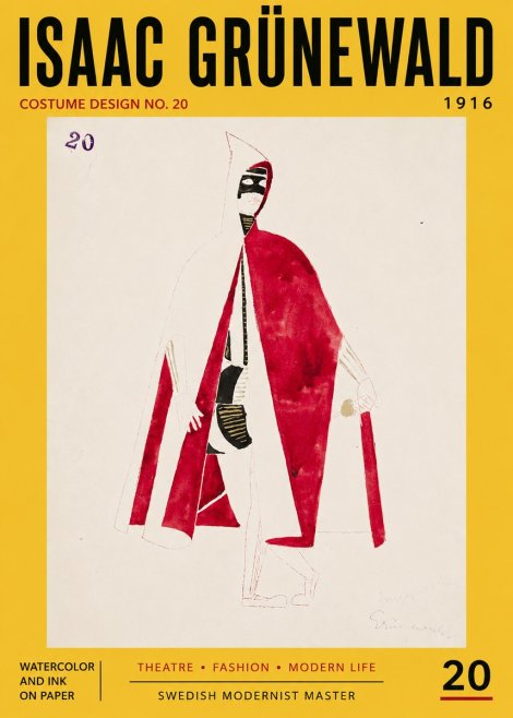 Isaac Grünewald Costume Design No. 20 No5 - Plakat